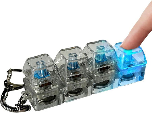 Adult keyboard fidget keychain