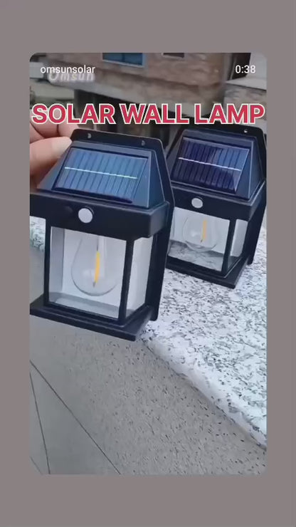 sun power wall light outdoor with motion sensor waterproof